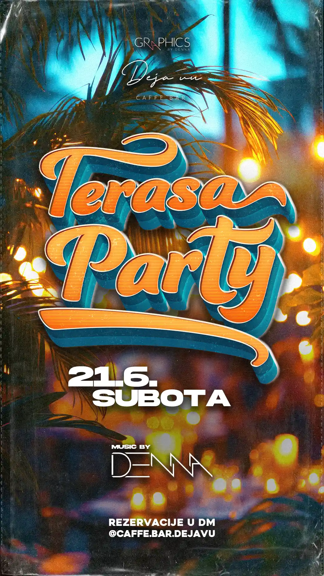 outdoor party flyer design