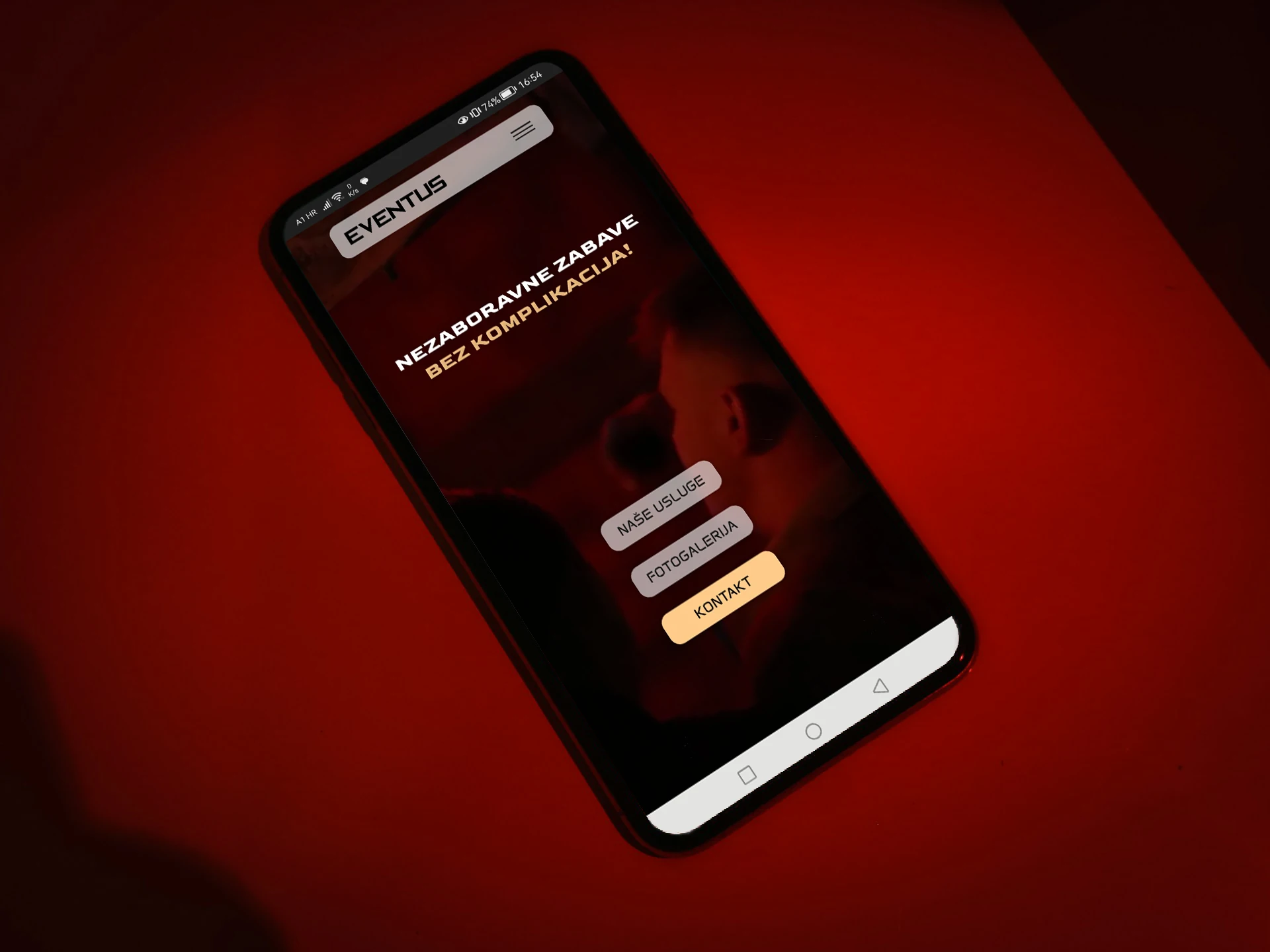 Mobile website design