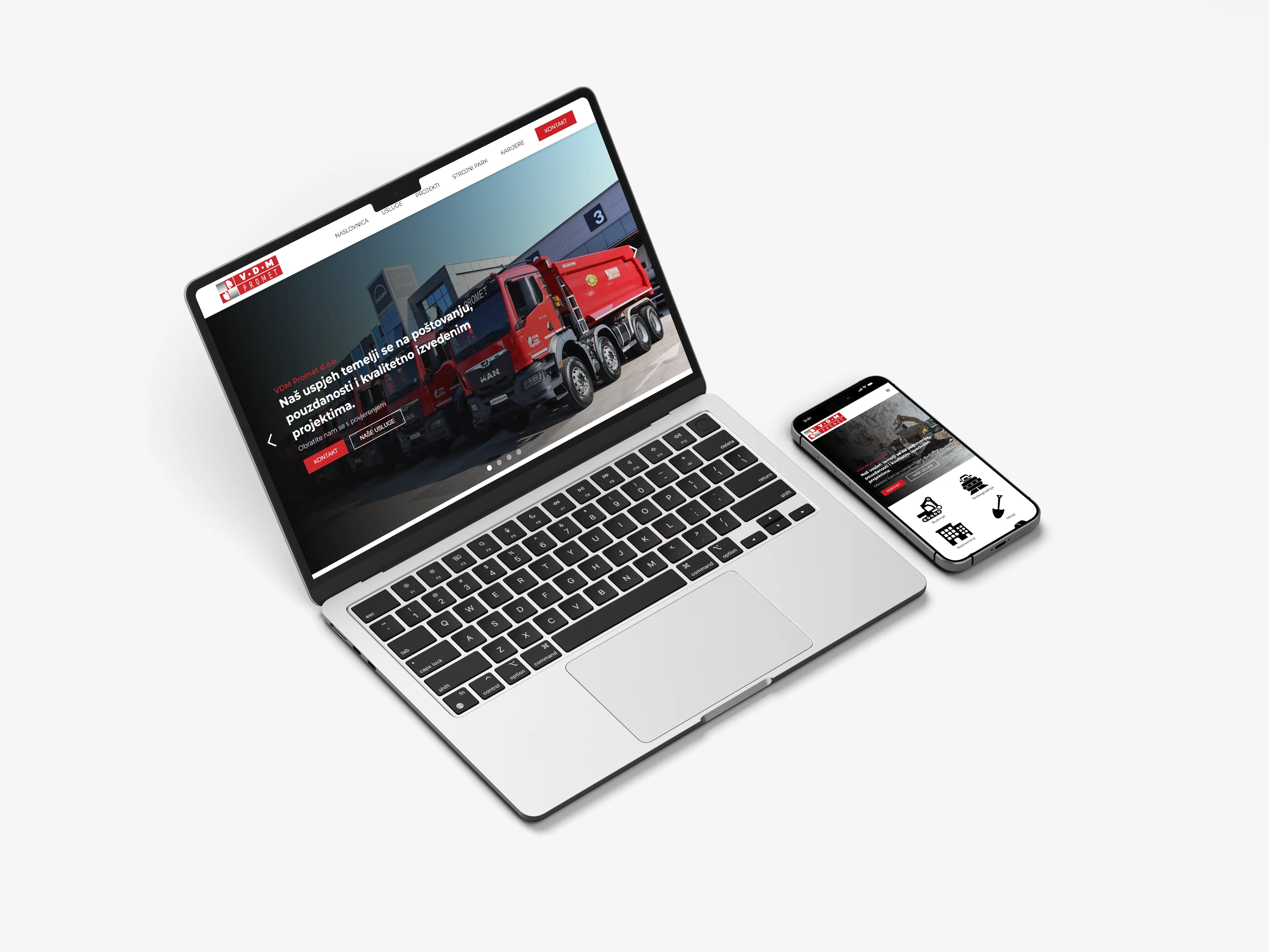 custom website design for desktop and mobile