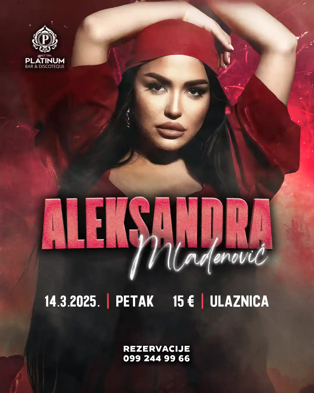 dizajn plakata za koncert aleksandre mladenović